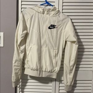 Nike white windbreaker